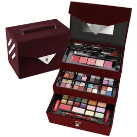 ZMILE COSMETICS Beauty Case Velvety (dark berry) Kosmetikkoffer vegane Kosmetik mit Schminke - Make Up Set für unterwegs, zum Reisen und Verschenken