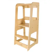 Lemodo Lernturm aus Birke höhenverstellbar natur beige