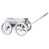 Hti-Living Holzhandwagen Weiß Rustikal Sommerset