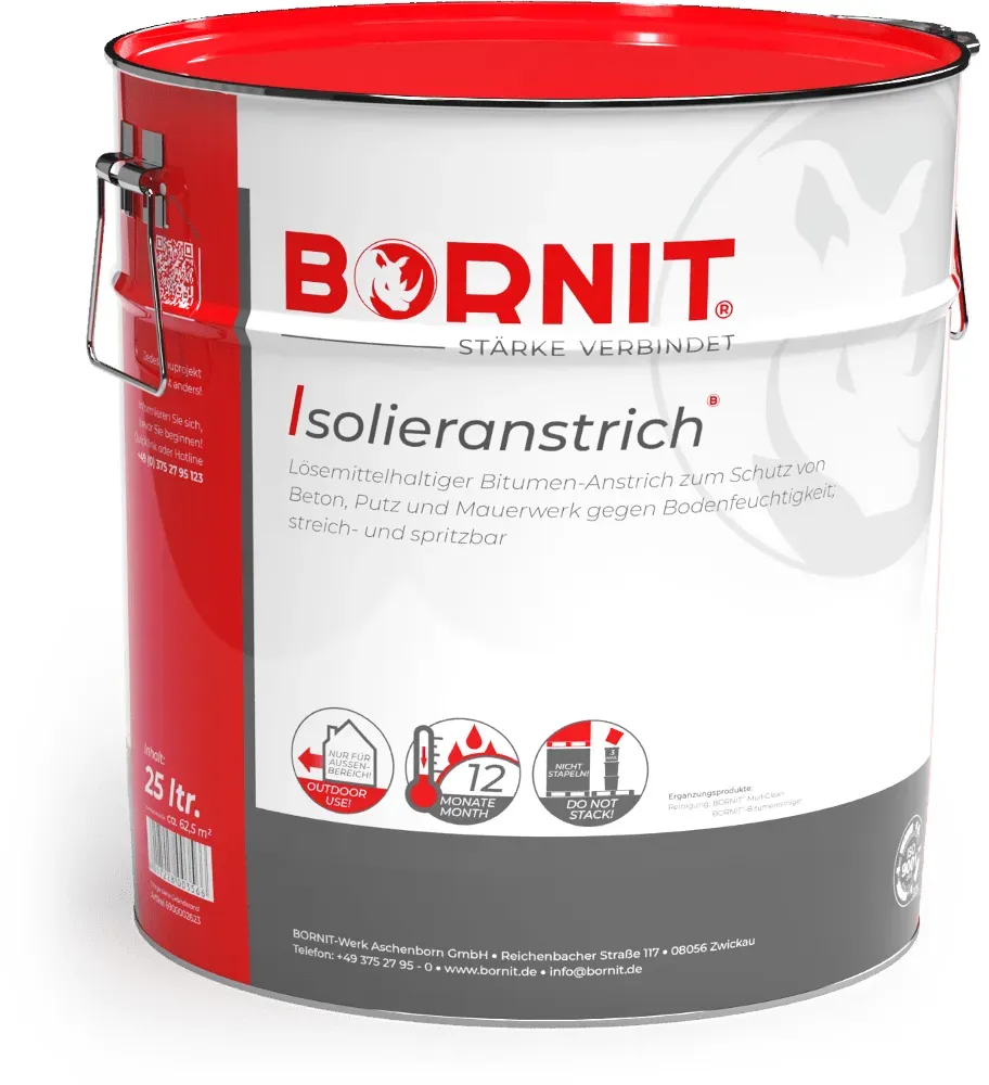 BORNIT Isolieranstrich - ungefüllter Bitumenanstrich - 25 ltr