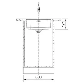 Franke Smart SRX210-40 rechts Einbau Edelstahl Handbetätigung 430 x 510 mm