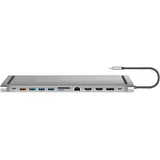 Logilink UA0411 - USB 3.2 Gen2 Docking-Station 12-Port mit PowerDelivery & USB-C