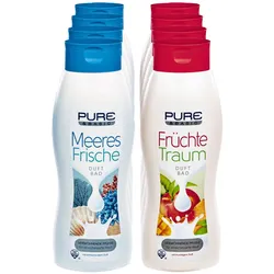Pure & Basic Duftbad 1 Liter, verschiedene Sorten, 8er Pack