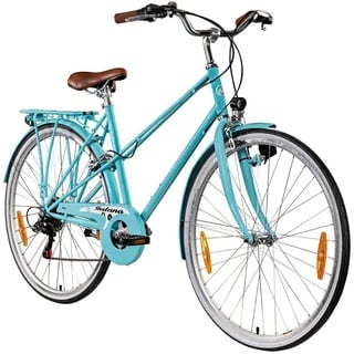 Galano Florenz Damenfahrrad 28 Zoll Stadtrad 155 - 185 cm Cityrad mit 6 Gängen retro Fahrrad