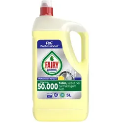 Fairy Professional Handgeschirrspülmittel, Effektives und ergiebiges Handspülmittel, 5 Liter - Kanister, Lemon