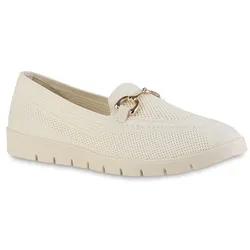 Damen Slip Ons in Beige