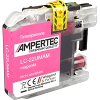 Ampertec Kompatible Tinte für Brother LC-22U M magenta