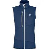 Ortovox Damen Fleece Grid Weste (Größe S, blau)