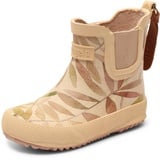 Bisgaard Baby Rubber Rain Boot, Beige Leaves, Gr.29