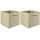 CASANOVA casa NOVA Aufbewahrungsboxen 2er Set ENNI, 27 x 27 cm - Beige - Vlies - 2er Set