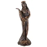 Veronese by Joh. Vogler GmbH Veronese Römische Göttin Fortuna 19 cm bronziert Figur Glück Glückspiel Bronzierte Polyresin Skulptur Statue für Wohnzimmer, Büro Glücksbringer Deko