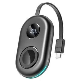 Joyroom Jr-W09 Magnetisches kabelloses Uhrenladegerät, 2500 mAh, Powerbank mit 3-w-apple-watch-ladegerät Und Usb-c-kabel – Schwarz