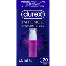 DUREX Intense Orgasmic Gel – Stimulierendes Gel für gesteigerte klitorale Empfindsamkeit – Wärmende, kühlende und prickelnde Effekte – 10 ml (1 x 10 ml)