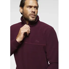 MAN'S WORLD Fleecepullover MAN'S WORLD, Herren, Gr. L (52/54), rot (burgund), Obermaterial: 100% Polyester, normal, Rippbündchen, Sweatshirts Fleecepullover, für die Übergangszeit aus Fleece, schnelltrocknend, Topseller