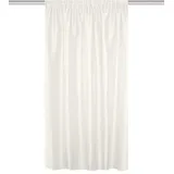 HOMEbasics THERMOVORHANG MIT KOMBIBAND, Polyester, WOLLWEISS, 145 X 135 cm 085960-0910 145 X 135
