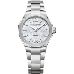 Baume & Mercier Riviera 33mm M0A10729 - perlmutt weiß,silber - 33mm