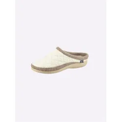 Pantoffel CASUAL LOOKS, Damen, Gr. 36, beige, Filz, Textil, feminin, Schuhe