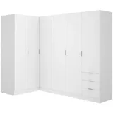 vente-unique Eckschrank LISTOWEL 213 x 184 x 132 cm Weiß