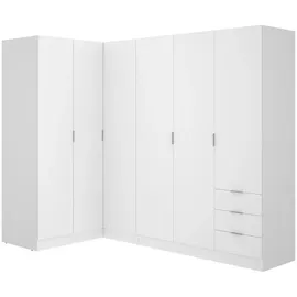 vente-unique Eckschrank LISTOWEL 213 x 184 x 132 cm Weiß