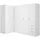 vente-unique Eckschrank LISTOWEL 213 x 184 x 132 cm Weiß