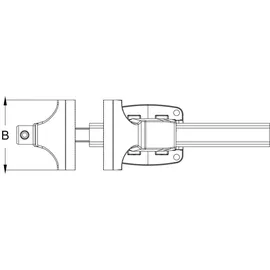 KS Tools Schraubstock mit Rundteller, 175 mm