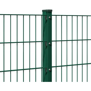 MR-Shop Doppelstabmatte Grün RAL 6005, Moosgrün, 630 mm x 6/5/6