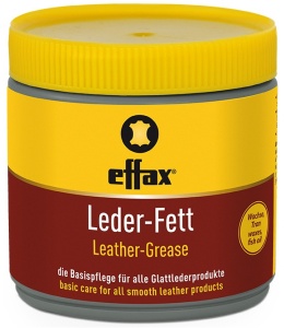 Effax Leder-Fett, Lederfett - Der bewährte Klassiker, 500 ml - Dose, schwarz