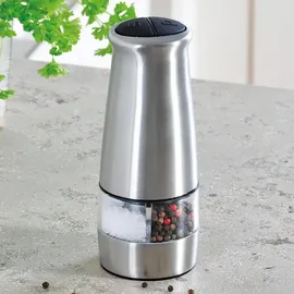 KESPER Salz-/Pfeffermühle 17,5 cm Silber befüllt
