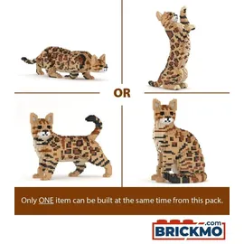 JEKCA Bricks Bengal Cat 4-in-1 Pack 128-tlg. ST19BGC01-M01