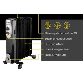 Gutfels HR 32009 2000 W Schwarz