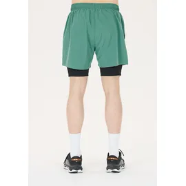 Virtus Shorts "Zayne", Herren, Gr. S, US-Größen, grün, meliert, 95% Polyester, 5% Elasthan, unifarben, kurz, Hosen Shorts, mit 4-Wege-Stretch und Innenhose