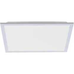 LED Panel Rahmen silberfarbig, 45,5x45,5cm, Fernbedienung, platzsparend