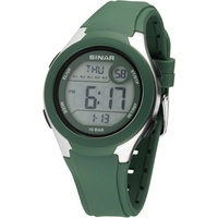 SINAR Quarzuhr XV-19-3, Armbanduhr, Herrenuhr, digital, Datum grün