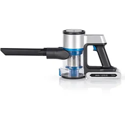 CLEANmaxx Akku-Zyklon-Staubsauger Digital-Display - anthrazit/silber/blau