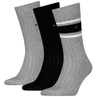 Tommy Hilfiger Socken (3-Paar) mit dezentem Logo grau 39-42