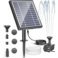 Biling Solar Springbrunnen Für Außen, 2.5W Solar Teichpumpe Mit Filter Solar Bru