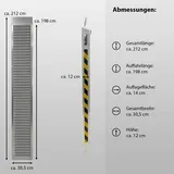 Trutzholm 2 x Schwerlastrampen 212cm Traglast 3800kg/Paar Alu grau geriffelt Rampen Verladerampen