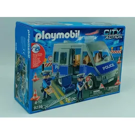 Playmobil City Action Polizeibus mit Straßensperre 9236