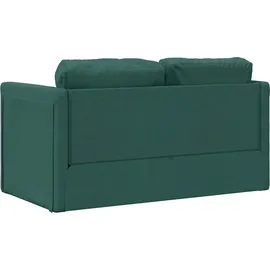 vidaXL Bodensofa mit Schlaffunktion Dunkelgrün 112x174x55 cm Stoff vidaXL