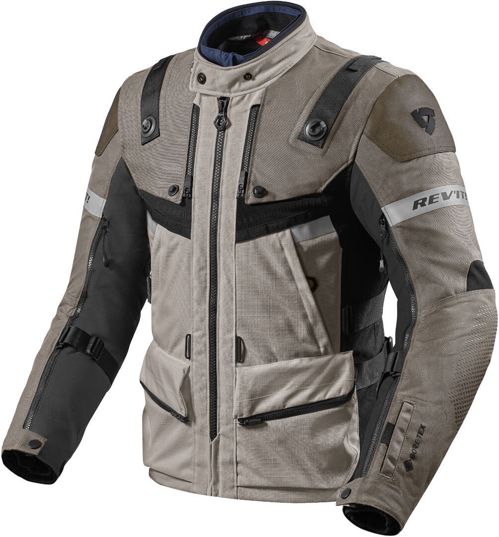 Revit Defender 3 GTX Motorfiets textiel jas, zwart-beige, XL
