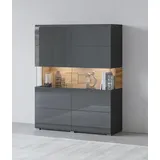 OTTO home Toledo 121,5 x 152,5 x 37 cm Schwarz