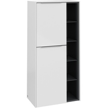 Villeroy & Boch Subway 3.0 Mittelschrank C59800VE 57,4x120x36,2cm, Schanier links/Griff Aluminium glänzend Brilliant White