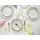 CreaTable Teller-Set Happy Birthday 12-tlg. bunt/weiß