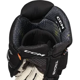 Ccm Eishockeyhandschuhe CCM Tacks XF Black/White Junior 11 Zoll - Weiß,Schwarz - 11′′