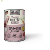 6 x MACs Dog Puppy Rind & Ziege Dose 400g