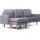 Habitat et Jardin Ecksofa reversibel aus Stoff 'Gabby' - Hellgrau