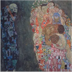 Wandbild ARTLAND "Tod und Leben. Vollendet 1916.", bunt (farbe bild(er): bunt), B:70cm H:70cm, Bilder, als Alubild, Outdoorbild, Leinwandbild, Poster in verschied. Größen