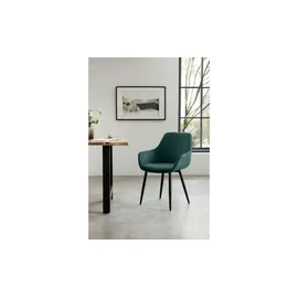 SalesFever Armlehnstuhl Cord-Optik grün 2er Set
