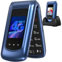 4G Klapphandy Seniorenhandy mit Großen Tasten Handy Mobiltelefon mit Ladestation