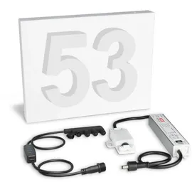 longlifeled gmbh Hausnummernleuchte 275x210 Weiß